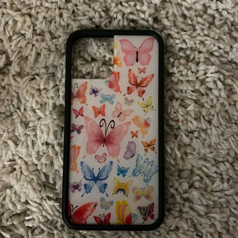 iphone 12 butterfly wildflower case
